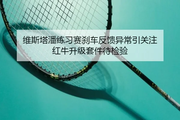 维斯塔潘练习赛刹车反馈异常引关注 红牛升级套件待检验